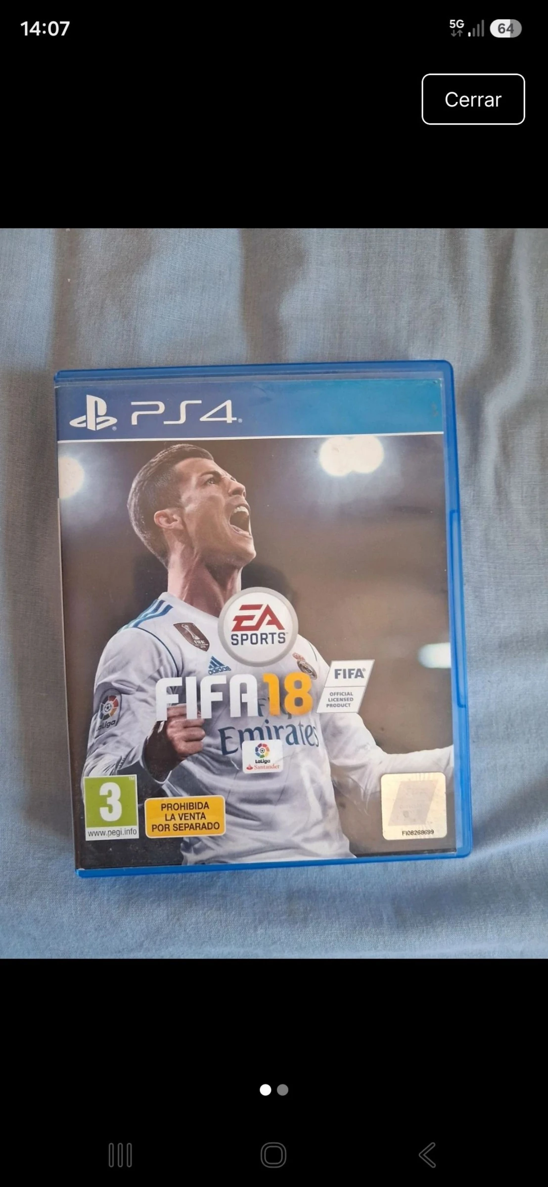 FIFA 18 PS4 Completo (Caja + Disco + Manual)
